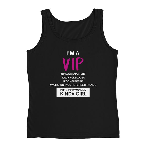 "VIP Kinda Girl" Womens Tank Top - Black